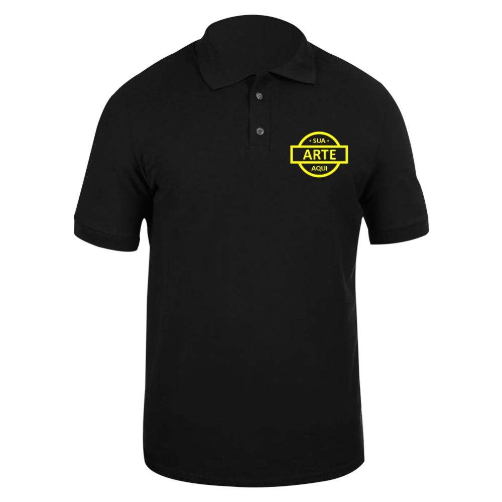 Camiseta Polo Preta-LBC004